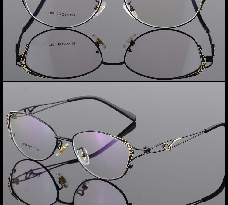 Womens Full Rim Eyeglasses Alloy Frame S2834 — view 12 | Bclear at FuzWeb