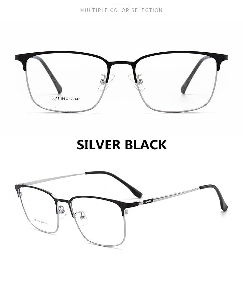Kocolior Unisex Full Rim Square Alloy Hyperopic Reading Glasses 38011.