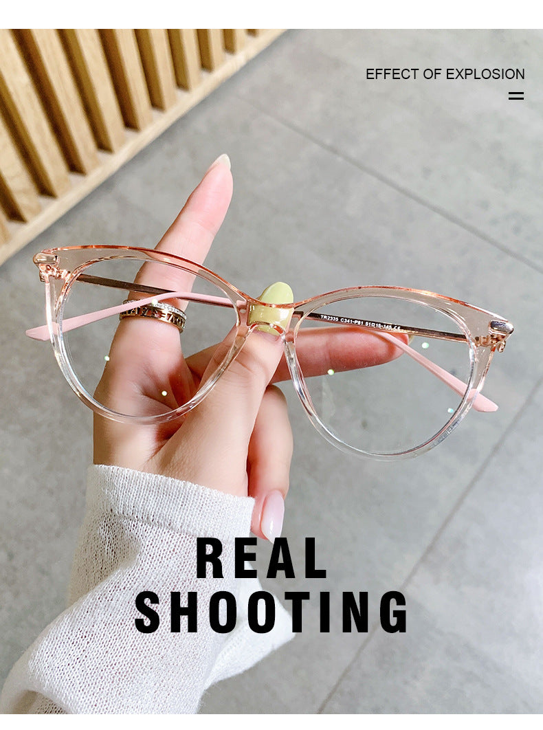 Hotony Women's Full Rim Cat Eye TR 90 Resin Frame Eyeglasses Tr2335.