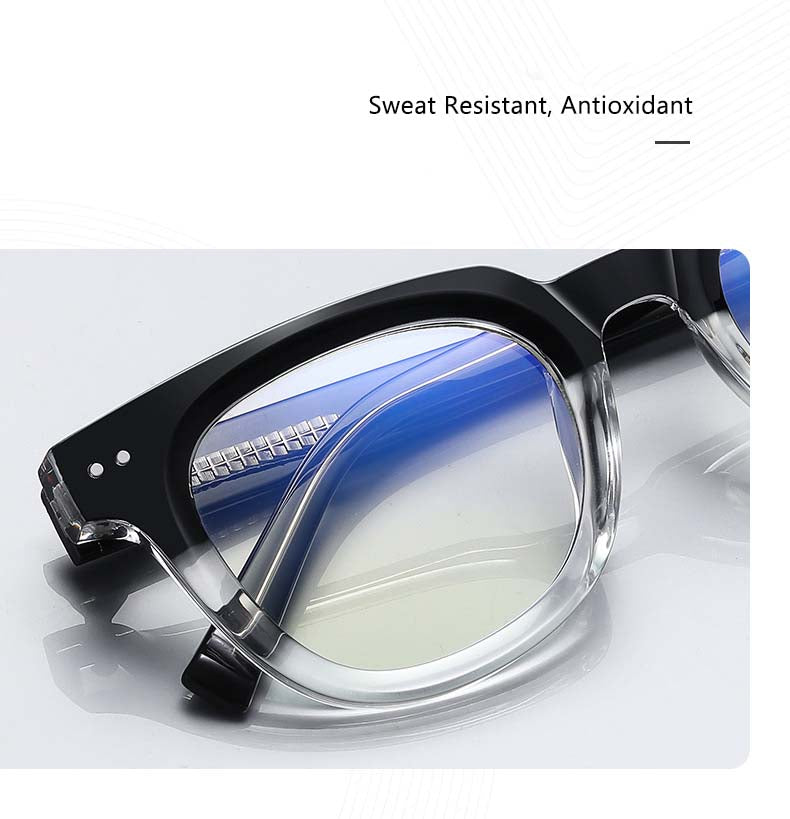 CCSpace Unisex Full Rim Square Tr 90 Titanium Frame Eyeglasses 54560.
