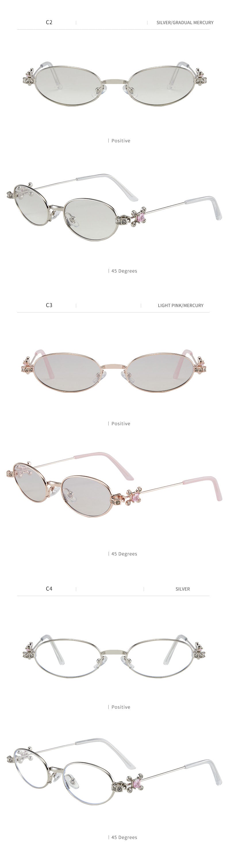 Kansept Womens Full Rim Oval Alloy Reading Glasses 717619 — view 2 | Kansept at FuzWeb