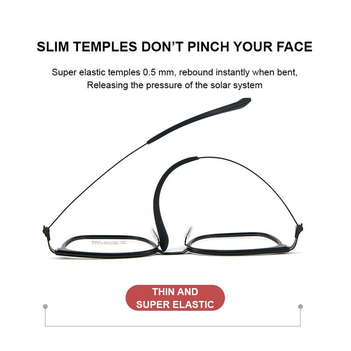 Chashma Unisex Full Rim Square Titanium Tr 90 Eyeglasses 8807 — view 5 | Chashma at FuzWeb