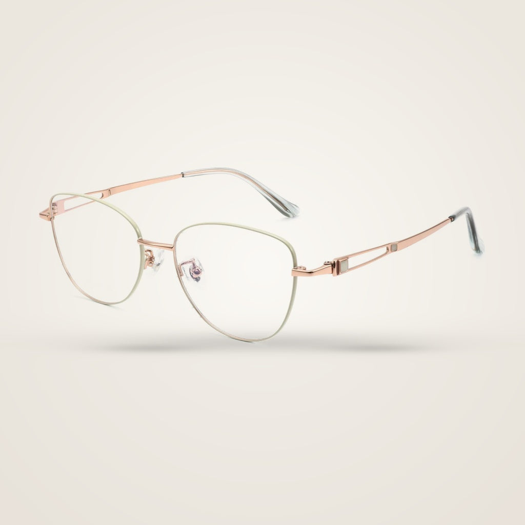 Bclear Women's Full Rim Polygon Pure Titanium Eyeglasses 80927BJZ — view 2 | Bclear at FuzWeb