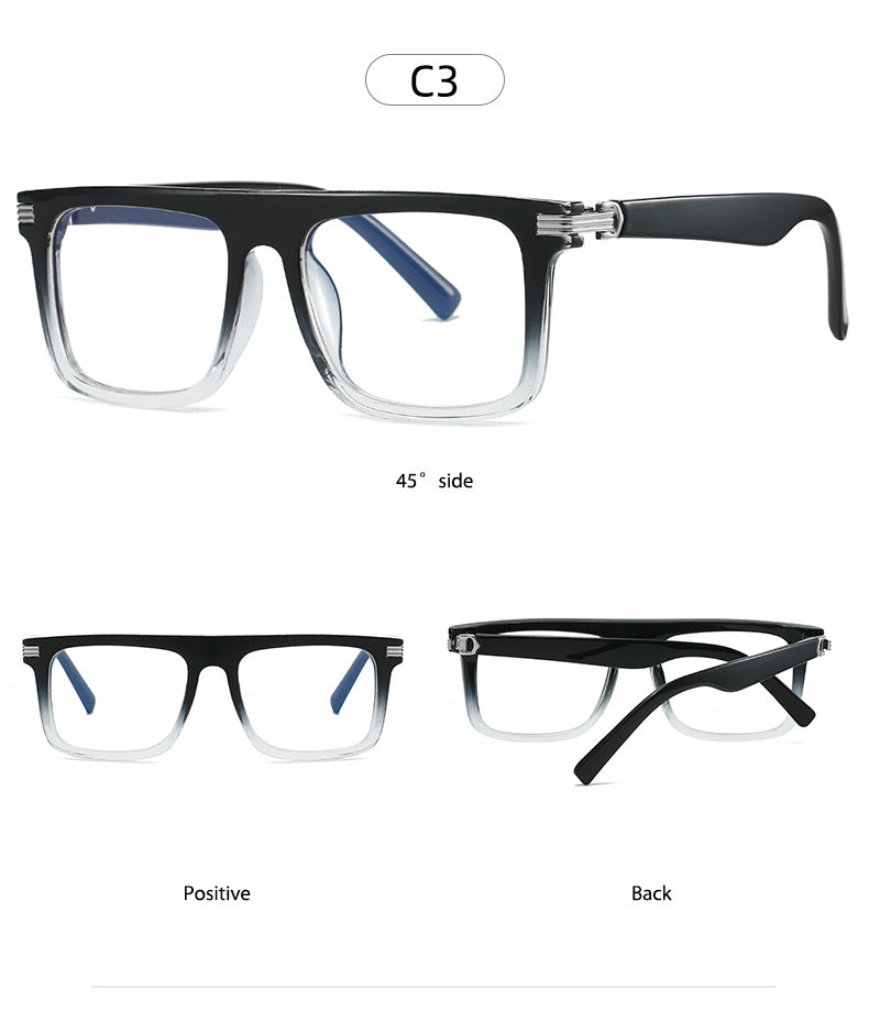 Kocolior 226100 Unisex Full Rim Square Brow Line PC Frames FuzWeb