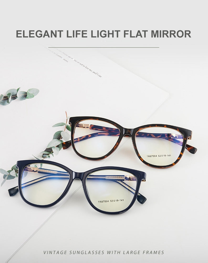 Chashma Ochki Womens Full Rim Square Tr90 Titanium Eyeglasses 87004 — view 1 | Chashma Ochki at FuzWeb