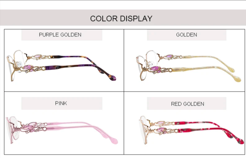 FuzWeb Women's Full Rim Rectangle Bayonetta Alloy Acetate Eyeglasses 75045