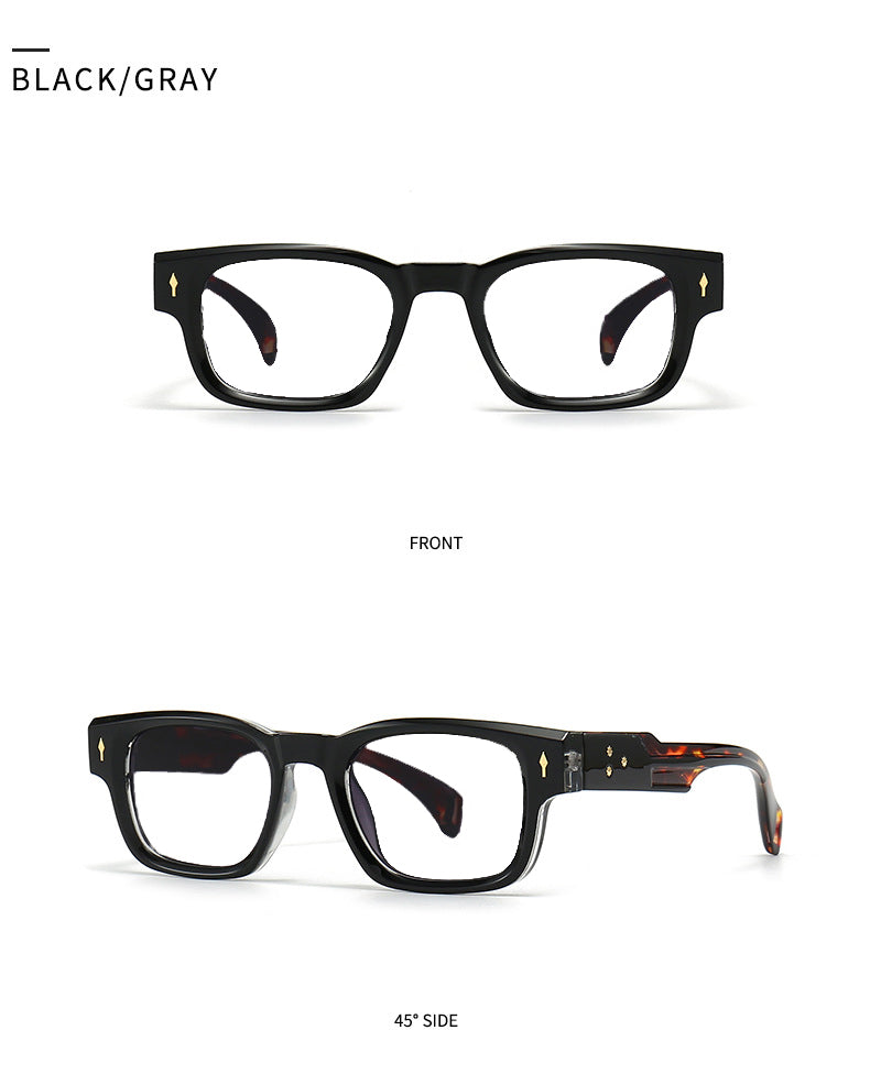 Kocolior Unisex Full Rim Rectangle Acetate Frames 341000 FuzWeb