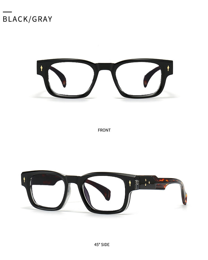 Kocolior Unisex Full Rim Rectangle Acetate Frames 341000 FuzWeb