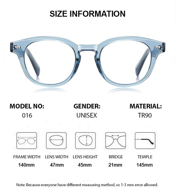 Chashma Ottica Unisex Full Rim Round Tr 90 Titanium Eyeglasses 474016 — view 1 | Chashma Ottica at FuzWeb