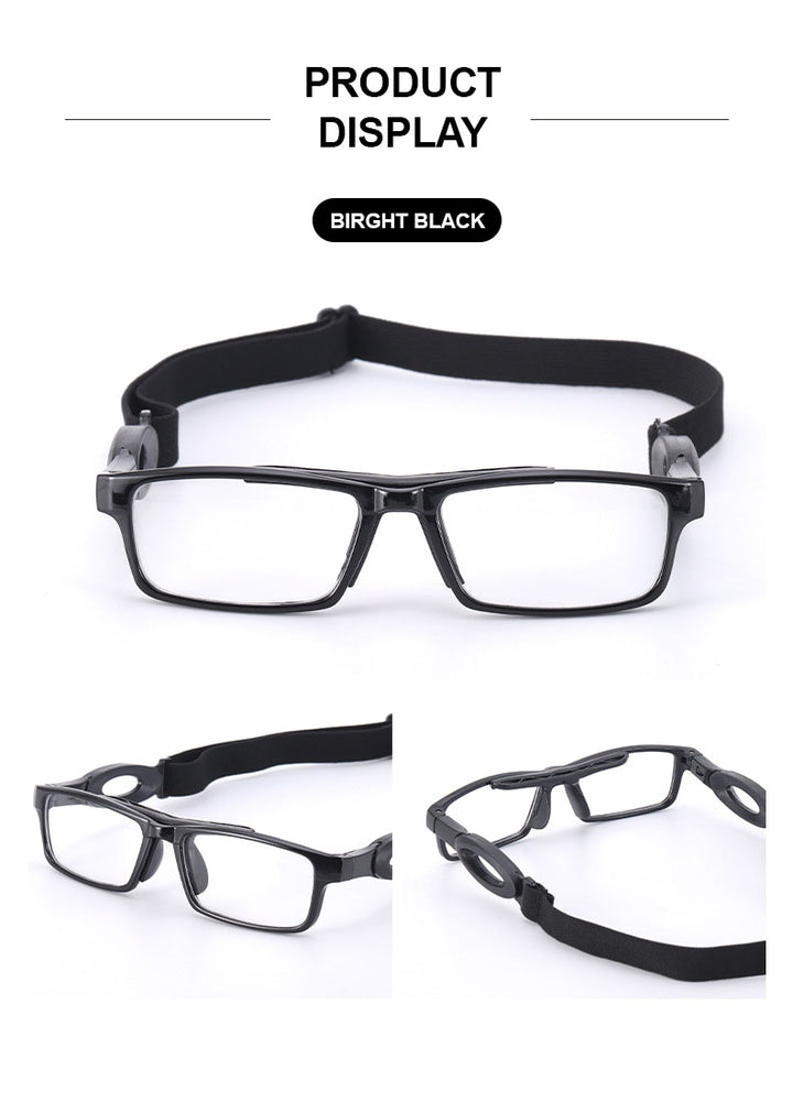 Chashma Ottica Unisex Full Rim Square Tr 90 Titanium Sport Eyeglasses C050.