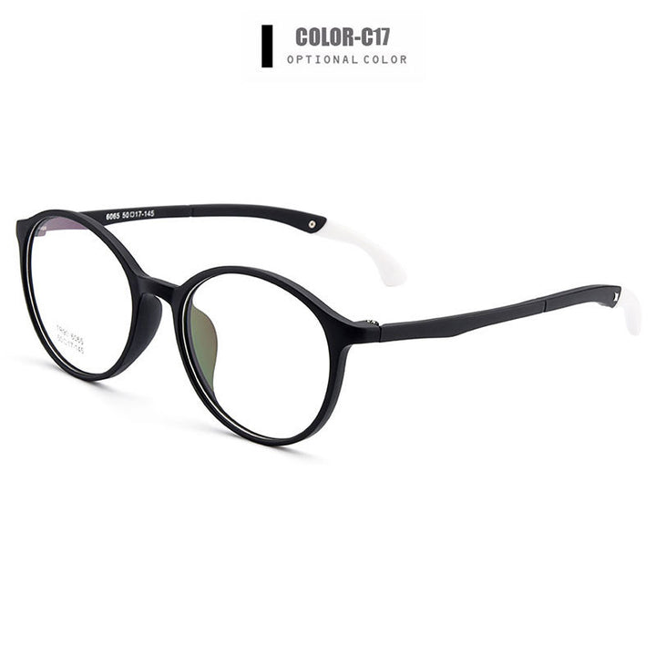 Gmei Unisex Eyeglasses Ultra-Light Tr90 Plastic Round M6065 — view 9 | Gmei Optical at FuzWeb