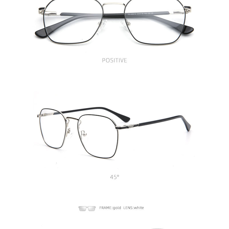 Laoyehui Unisex Eyeglasses Alloy Ultra Light Polygon Frame 9012.