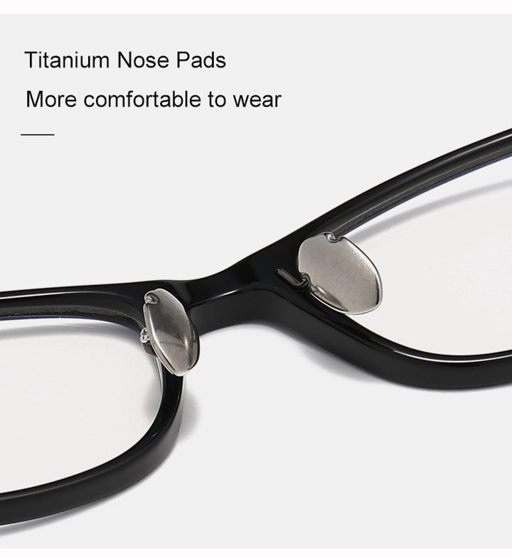 Krasivyy Unisex Full Rim Oval Square Titanium Acetate Eyeglasses 316891.