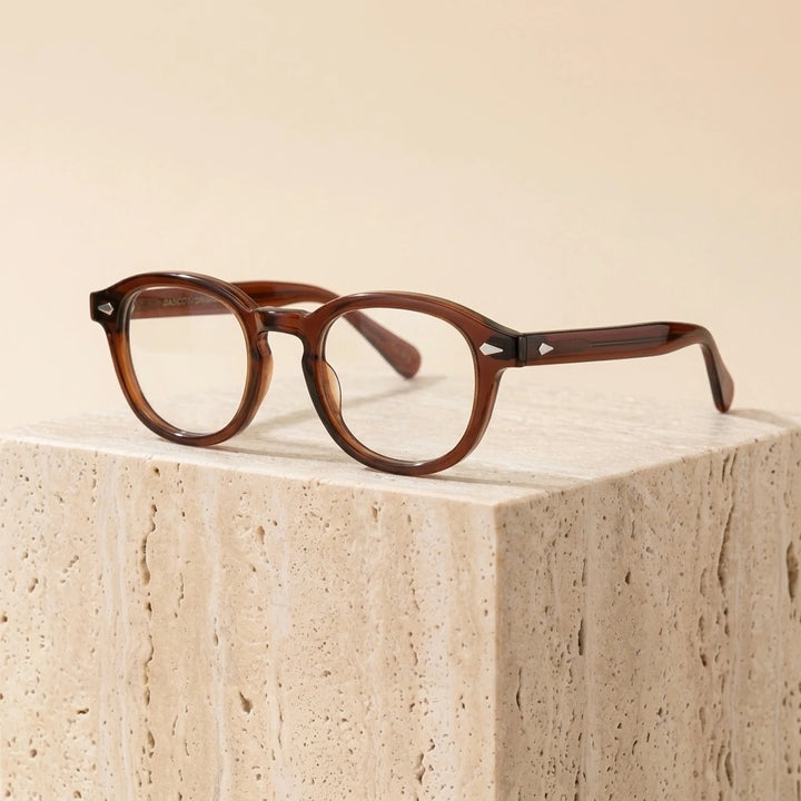 Bclear Unisex Full Rim Round Acetate Three Size S-M-L Frame Eyeglasses 1915 — view 6 | Bclear at FuzWeb