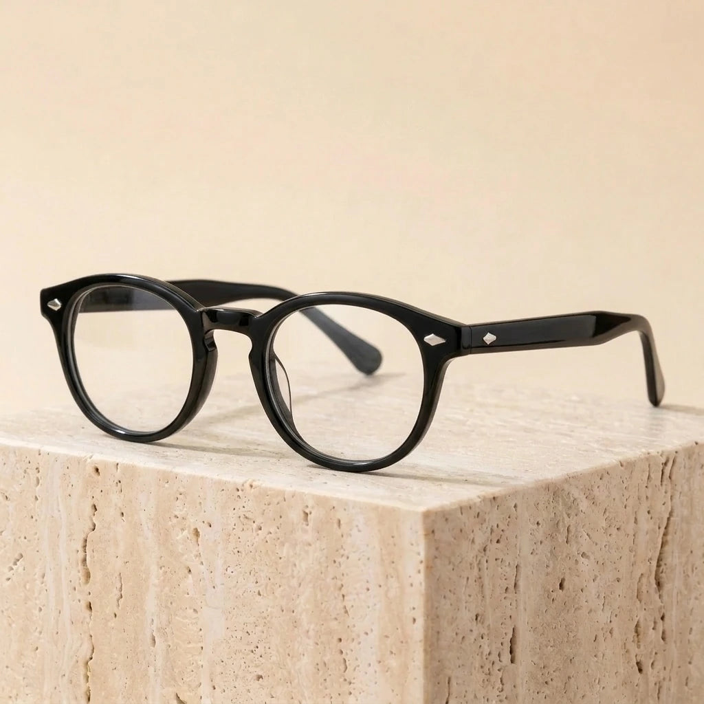 Bclear Unisex Full Rim Round Acetate Three Size S-M-L Frame Eyeglasses 1915 — view 2 | Bclear at FuzWeb