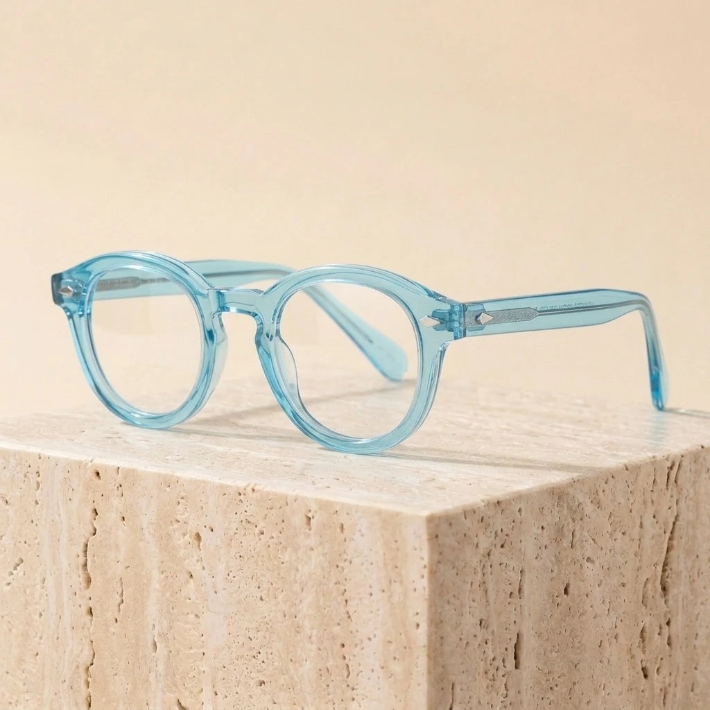 Bclear Unisex Full Rim Round Acetate Three Size S-M-L Frame Eyeglasses 1915 — view 4 | Bclear at FuzWeb