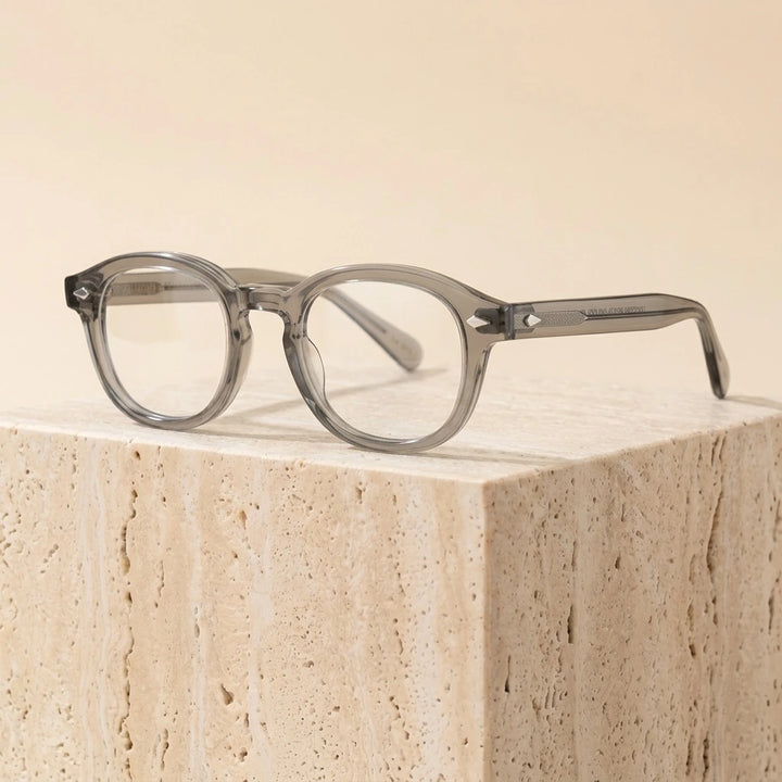 Bclear Unisex Full Rim Round Acetate Three Size S-M-L Frame Eyeglasses 1915 — view 3 | Bclear at FuzWeb
