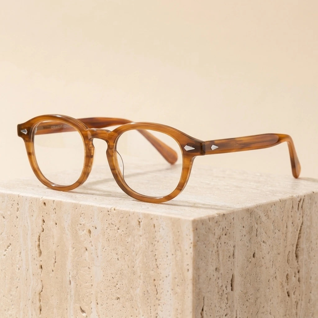 Bclear Unisex Full Rim Round Acetate Three Size S-M-L Frame Eyeglasses 1915 — view 9 | Bclear at FuzWeb