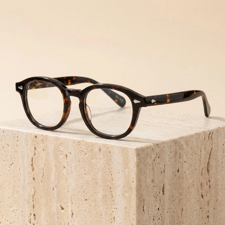 Bclear Unisex Full Rim Round Acetate Three Size S-M-L Frame Eyeglasses 1915 — view 7 | Bclear at FuzWeb