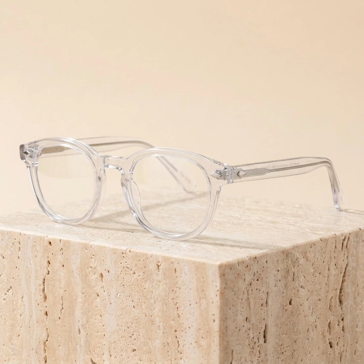 Bclear Unisex Full Rim Round Acetate Three Size S-M-L Frame Eyeglasses 1915 — view 10 | Bclear at FuzWeb