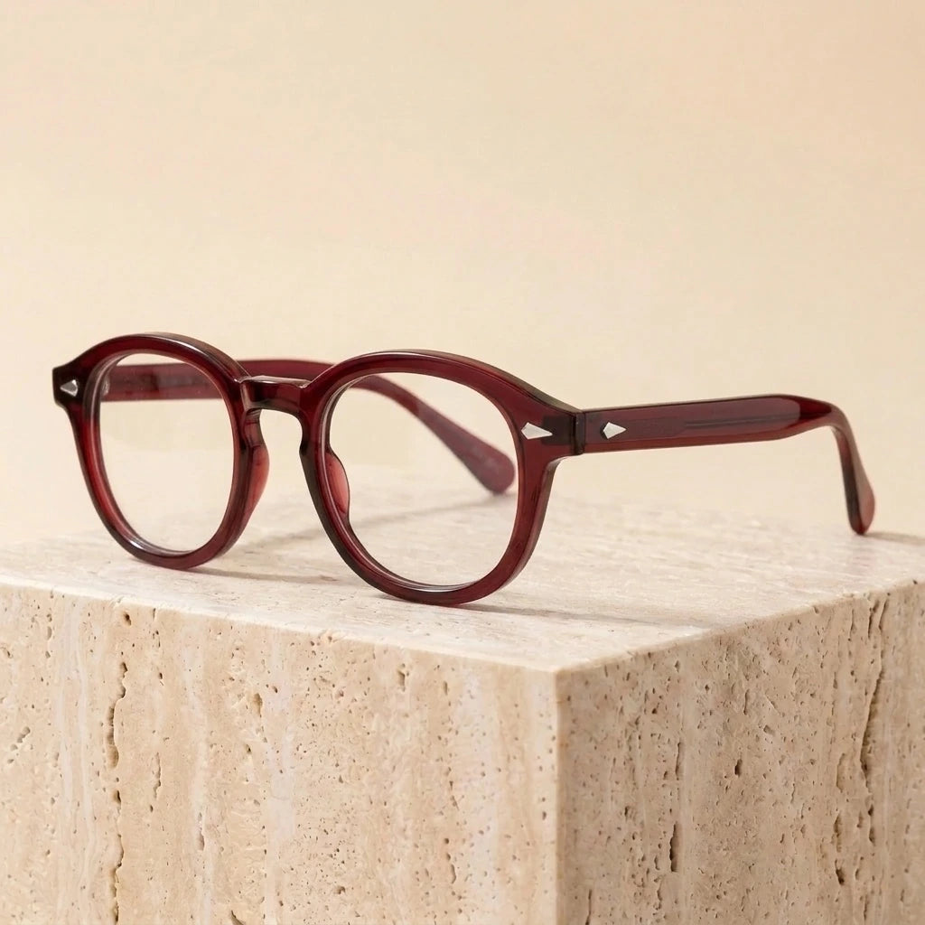 Bclear Unisex Full Rim Round Acetate Three Size S-M-L Frame Eyeglasses 1915 — view 8 | Bclear at FuzWeb