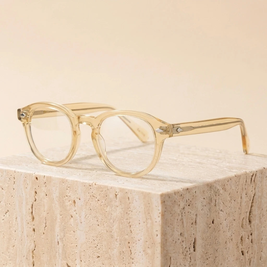 Bclear Unisex Full Rim Round Acetate Three Size S-M-L Frame Eyeglasses 1915 — view 5 | Bclear at FuzWeb