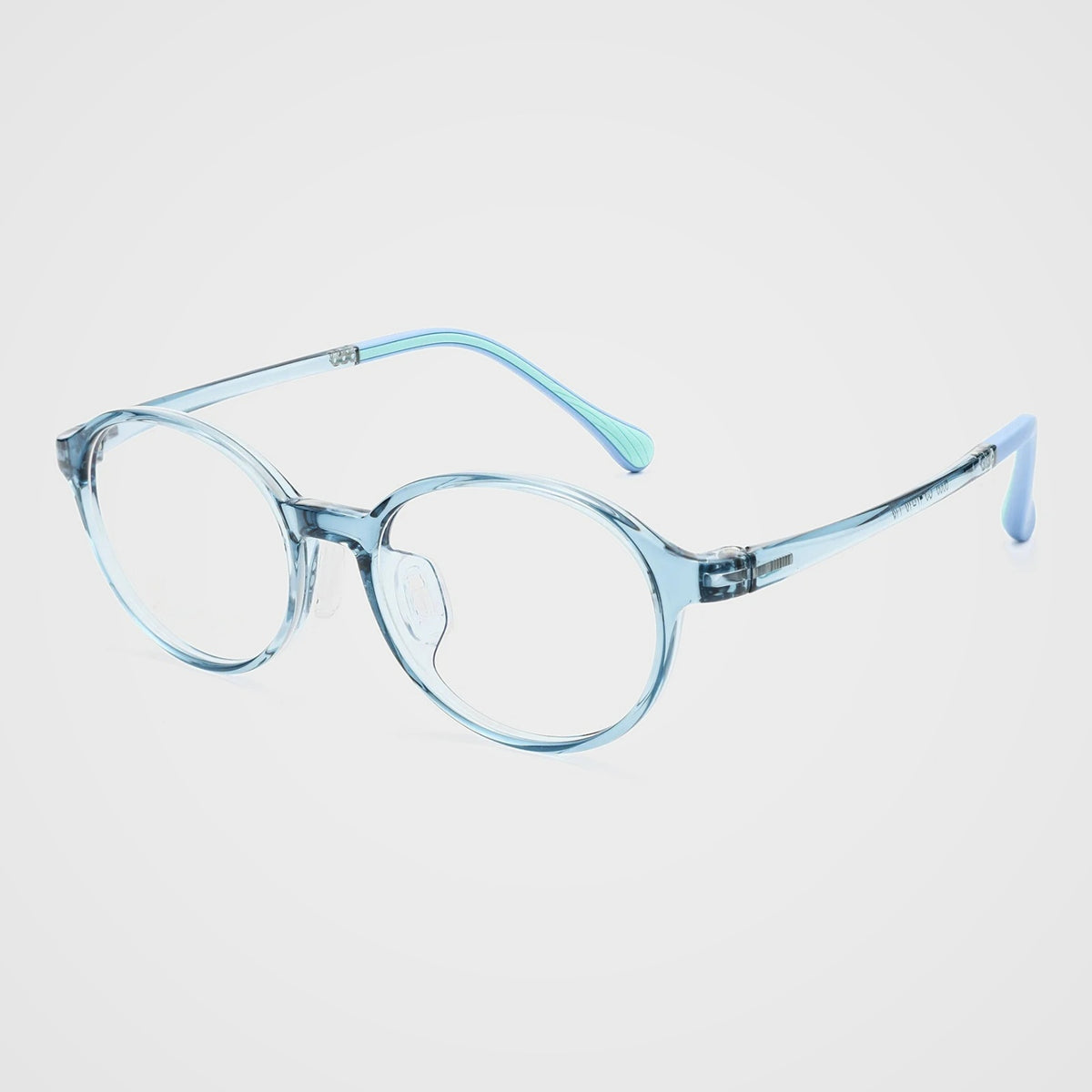 Bclear 6008LS TR90 Round Eyeglasses - C3 Blue