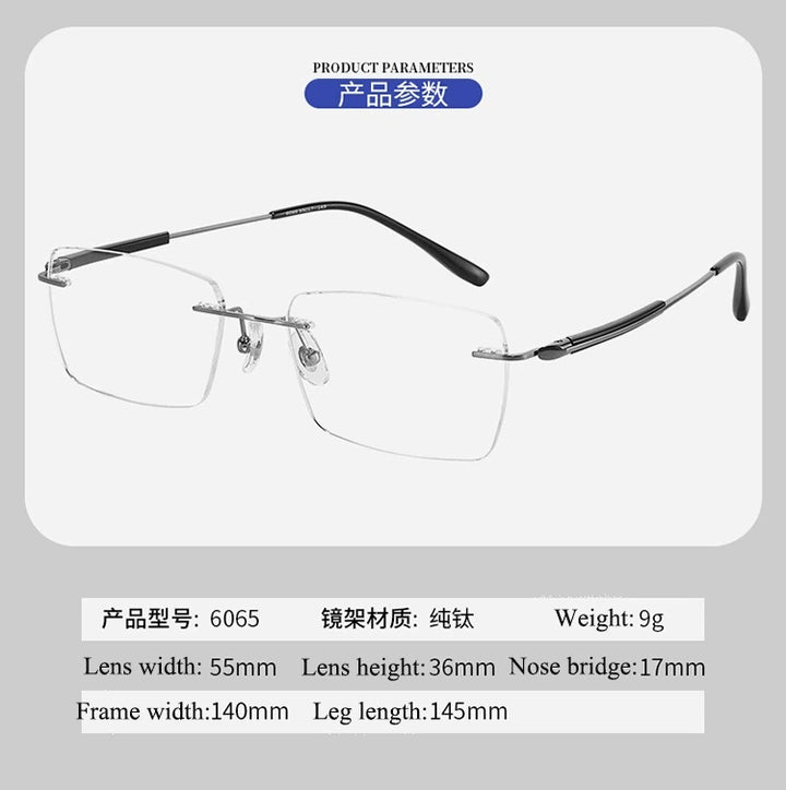 Bclear 6065 Eyeglasses — Frame Dimensions and Sizing Chart