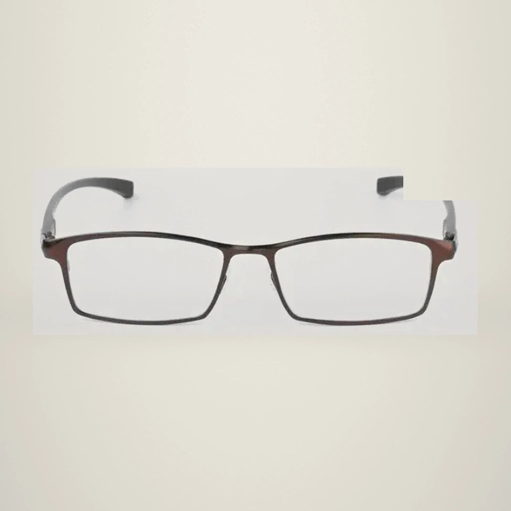 Bclear Men's Full Rim Square Tr 90 Titanium Eyeglasses 90644 — view 2 | Bclear at FuzWeb