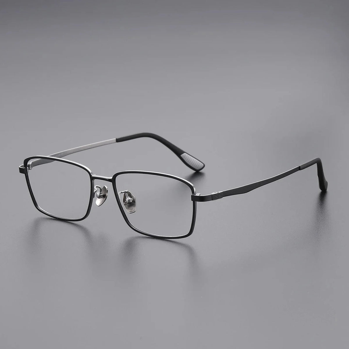 Bclear Men's Full Rim Square Pure Titanium Eyeglasses J86657 — view 2 | Bclear at FuzWeb