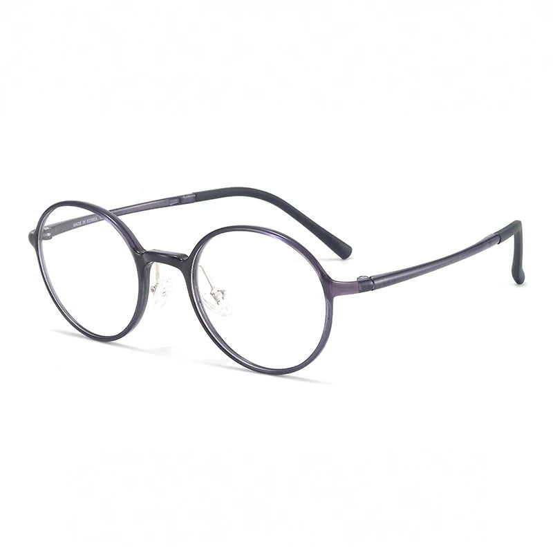 Bclear Unisex Full Rim Round TR90 Eyeglasses MY-1147 - C 6