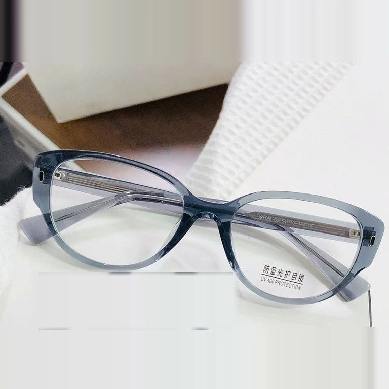 Bclear Women's Full Rim Square Cat Eye Acetate Eyeglasses Myk9128 - C 2