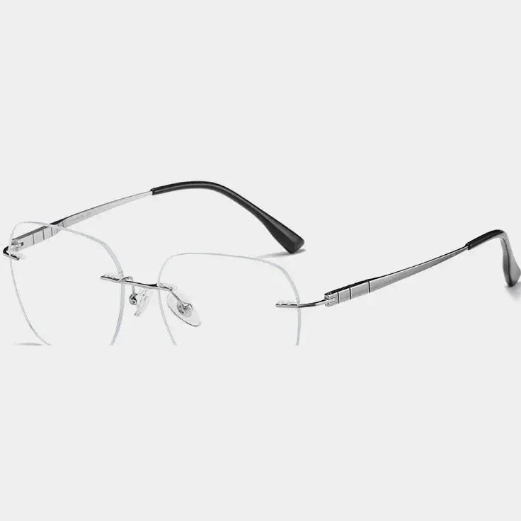 Bclear Women's Rimless Polygon Square Titanium Eyeglasses 694710 - c 31