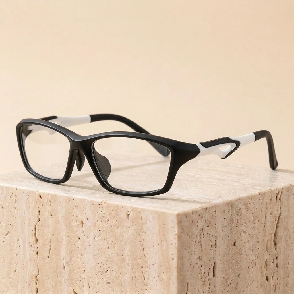 Bclear Men's Full Rim TR90 Square Sport Eyeglasses Zt9233 — view 1 | Bclear at FuzWeb
