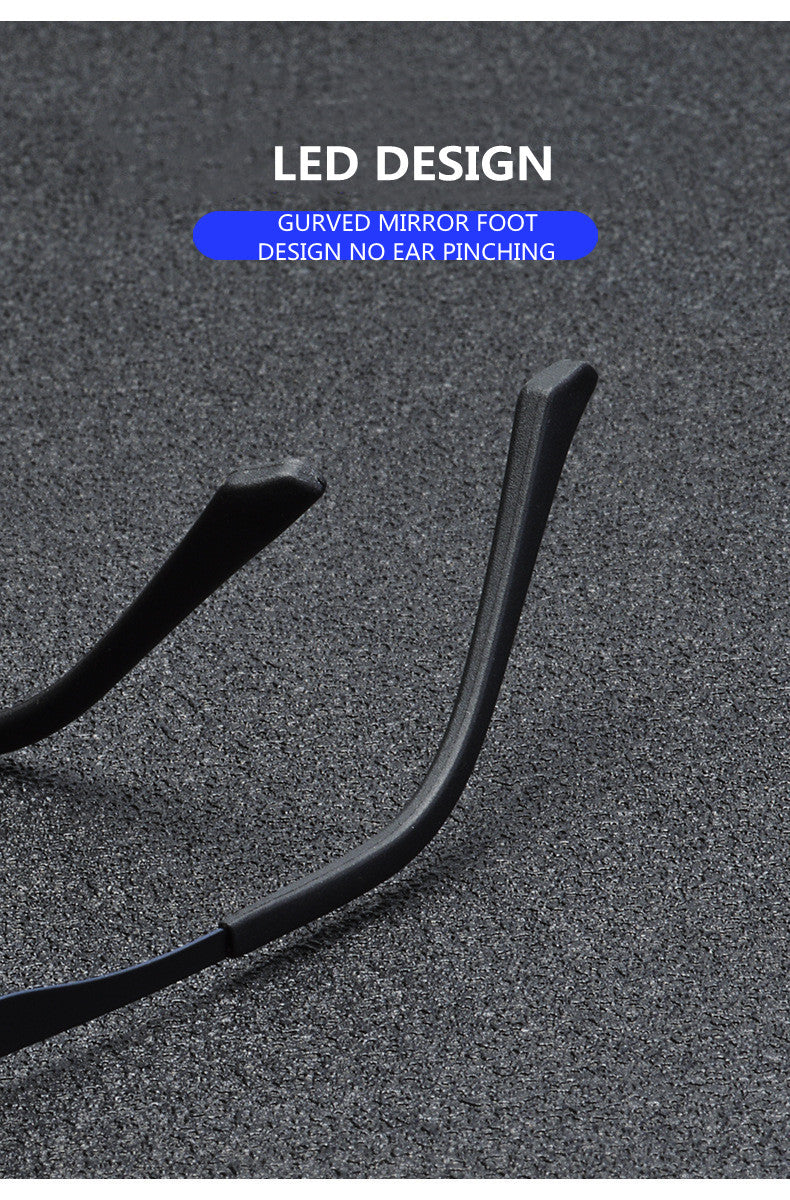 Kocolior Unisex Full Rim Square Tr 90 Titanium Hyperopic Reading Glasses 3067 — view 3 | Kocolior at FuzWeb