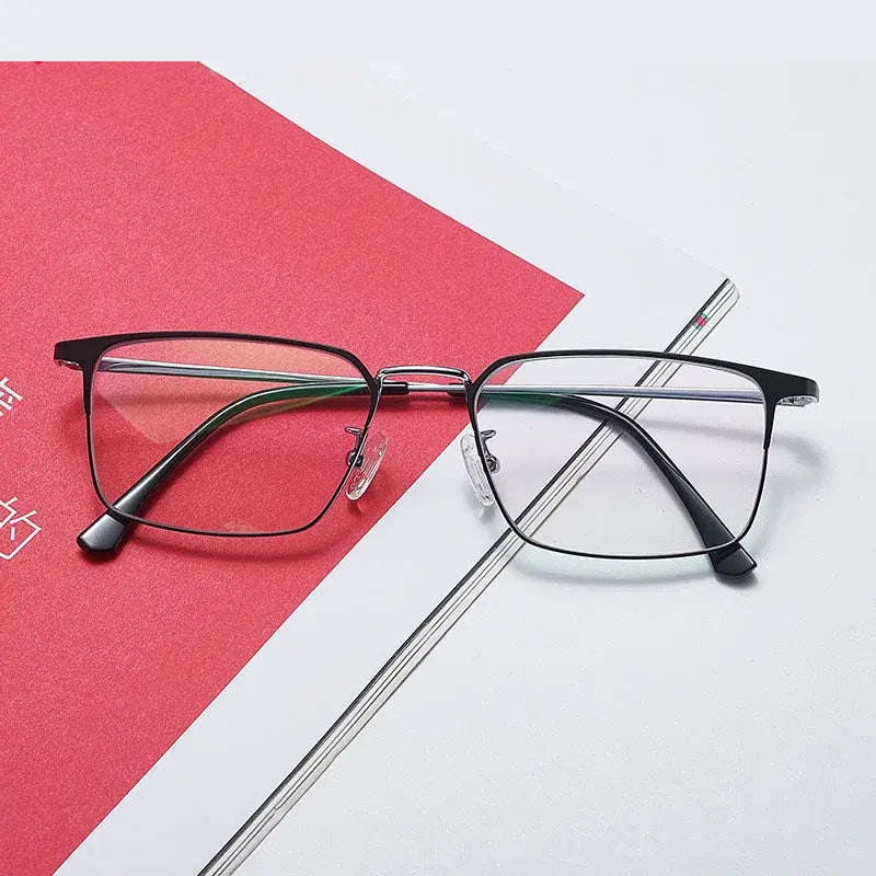Kansept Unisex Full Rim Square Titanium Frames 202300 FuzWeb