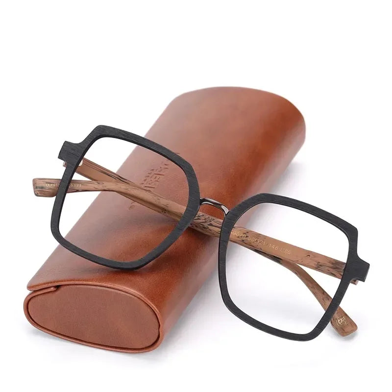 Hdcrafter Mens Full Rim Square Acetate Titanium Frames 610900 — view 1 | Hdcrafter Eyeglasses at FuzWeb