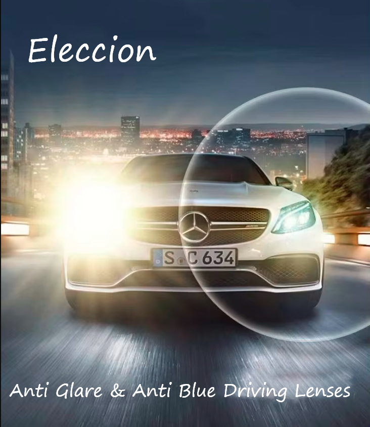 Eleccion Progressive Anti Glare Anti Blue Light Clear Driving Lenses Lenses Eleccion Lenses 1.56