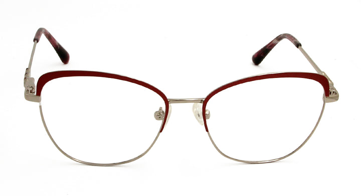 Esnbie Womens Full Rim Square Cat Eye Alloy Eyeglasses 23042 — view 4 | Esnbie at FuzWeb