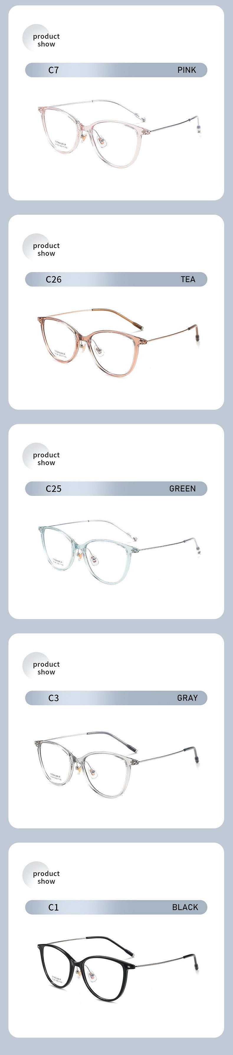 Kansept Unisex Full Rim Cat Eye Tr 90 Titanium Frames 206800 FuzWeb