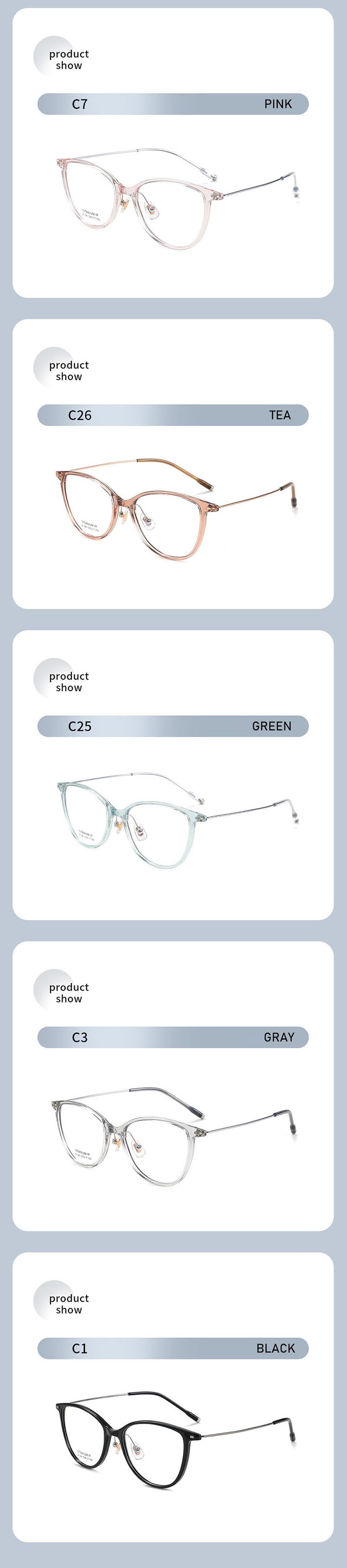 Kansept Unisex Full Rim Cat Eye Tr 90 Titanium Frames 206800 FuzWeb