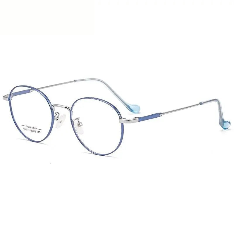 Chashma Ottica Unisex Full Rim Oval Stainless Steel Eyeglasses A017