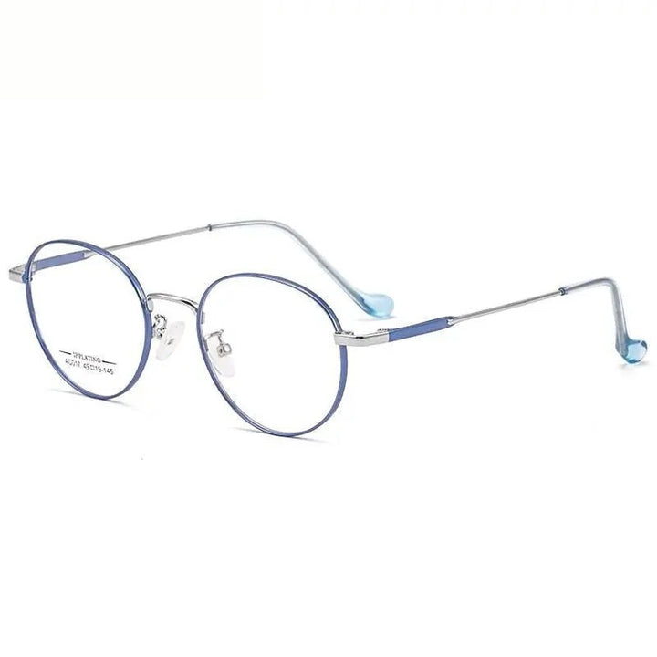 Chashma Ottica Unisex Full Rim Oval Stainless Steel Eyeglasses A017