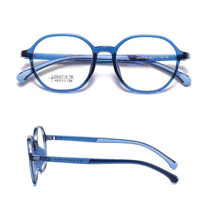 Chashma Ochki Womens Full Rim Oval Round Tr 90 Alloy Eyeglasses 322710 — view 2 | Chashma Ochki at FuzWeb
