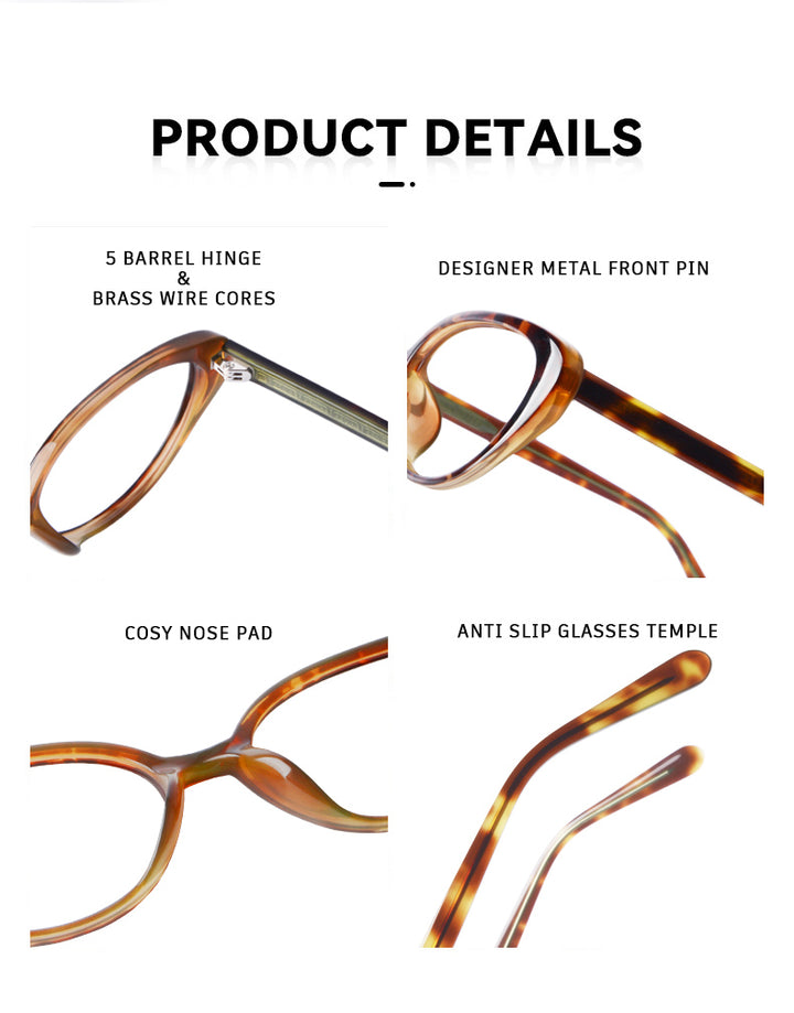 Kansept Womens Full Rim Oval Cat Eye Tr 90 Reading Glasses 455836 — view 2 | Kansept at FuzWeb