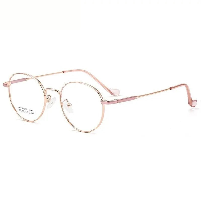Chashma Ottica Unisex Full Rim Oval Stainless Steel Eyeglasses A017