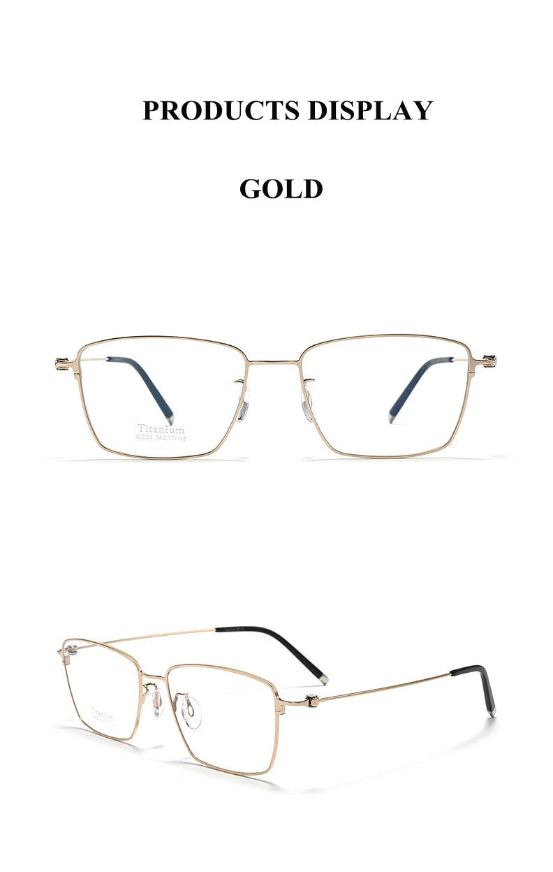 Chashma Ottica Mens Full Rim Square Titanium Eyeglasses 750058 — view 2 | Chashma Ottica at FuzWeb