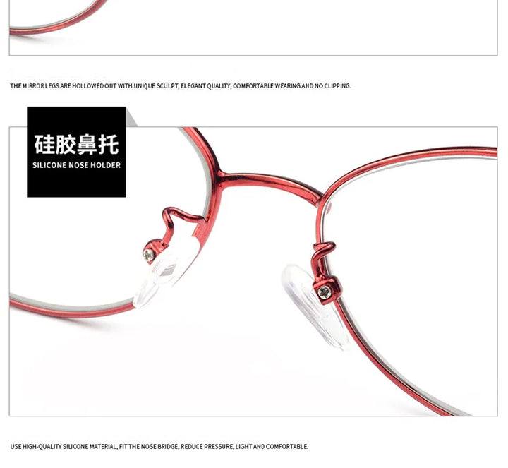 Womens Full Rim Eyeglasses Alloy Frame S2834 — view 11 | Bclear at FuzWeb