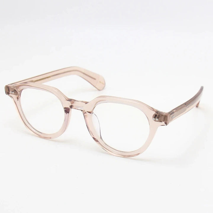 Black Mask Unisex Full Rim Round Acetate Eyeglasses Fuz 4 - Size Chart