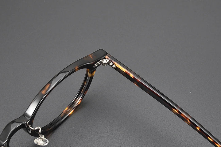 Black Mask Unisex Full Rim Round Acetate Eyeglasses 798615 - Size Chart